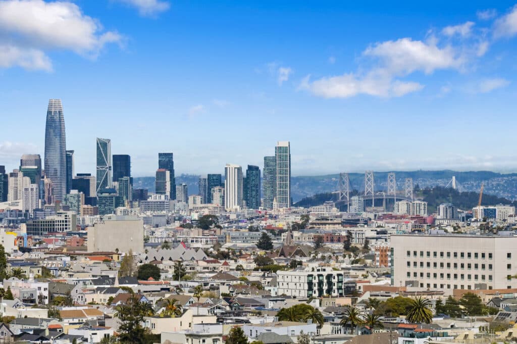 View of downtown from 1793 Sanchez St, San Francisco, a listing from best San Francisco Realtor Danielle Lazier