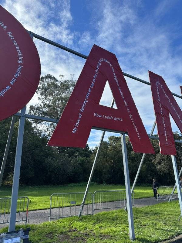 Art installations on the JFK Promenade