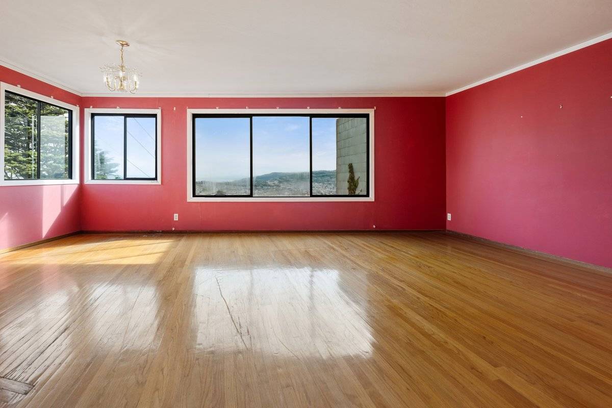 Living Room After - selling a home in San francisco Miraloma Park